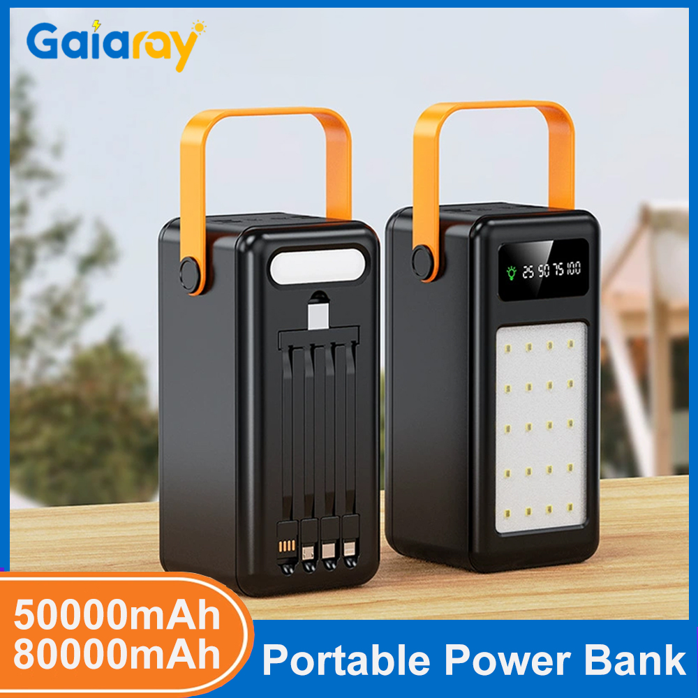 Power Banks - 50000mAh 80000mAh Portable Power Bank Fast