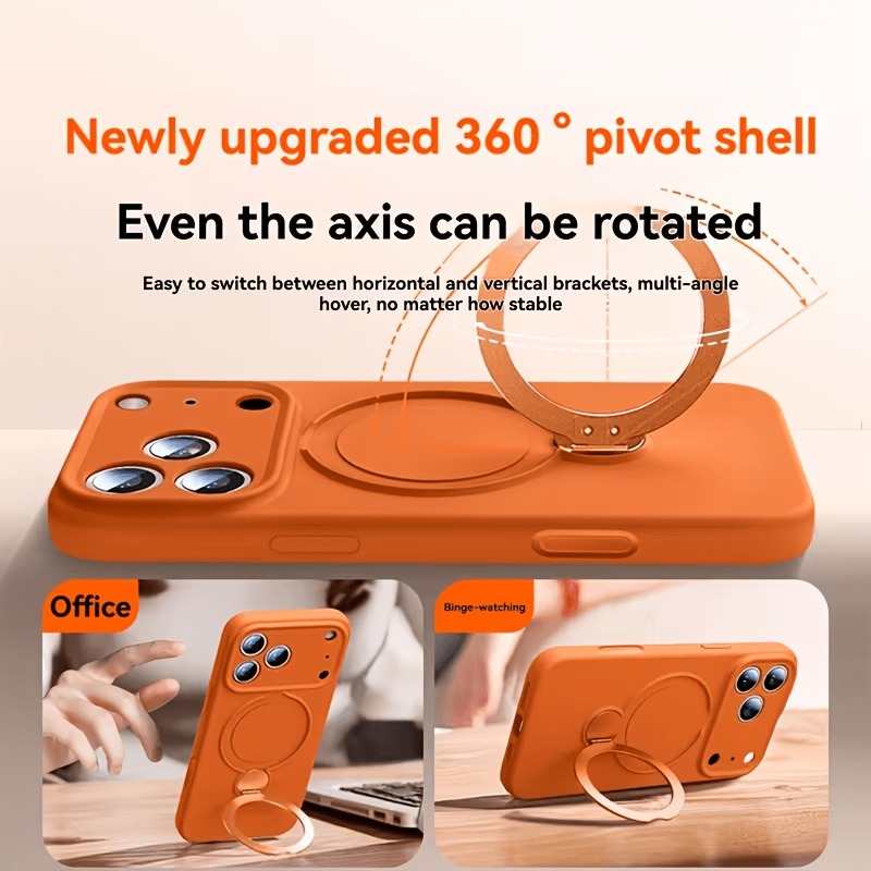 360 Magnetic Stand Liquid Sili - Liquid Silicone Magnetic Phone Case 评论和价格