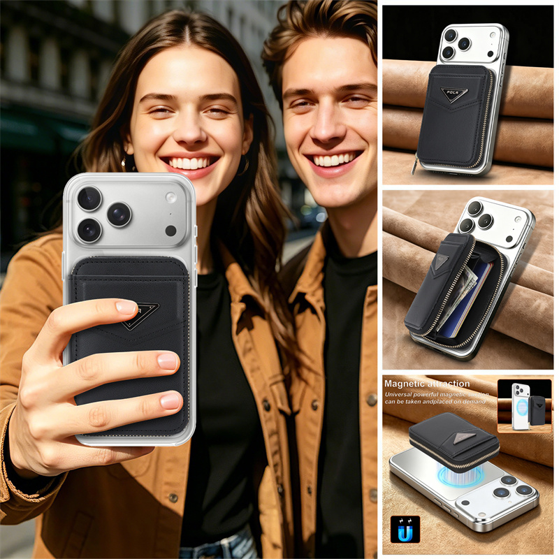 Zipper Wallet Card Holder Case - Leather Wallet Card Holder Phone Cover 评论和价格