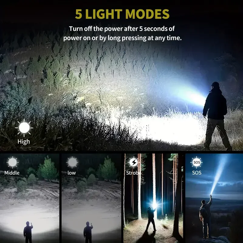 Bright Zoomable Flashlight w/  - Power Banks 评论和价格