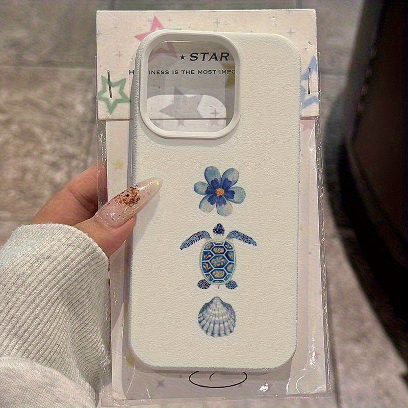 White Lychee Texture Vintage F - Vintage Floral Pattern Soft Case 评论和价格