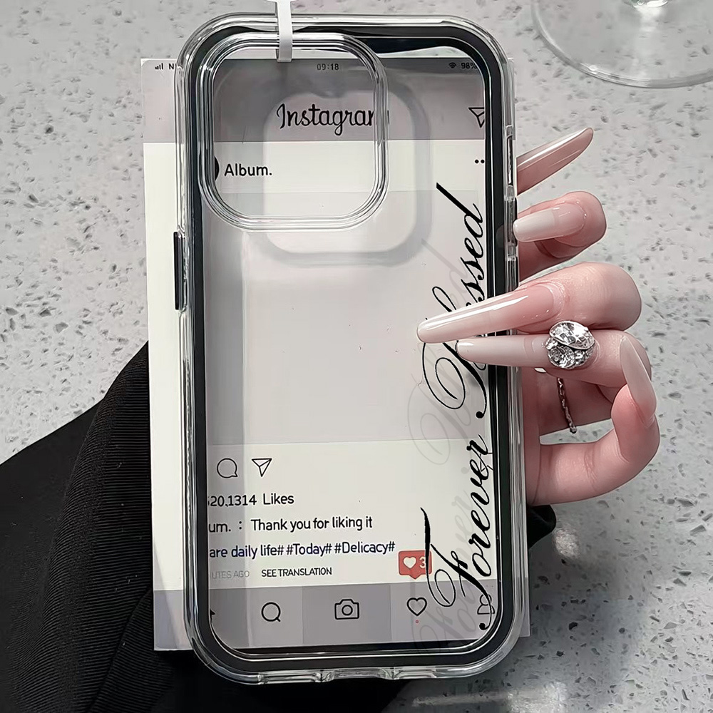 Forever Blessed Simple Clear P - Clear Shockproof Bumper Case 评论和价格