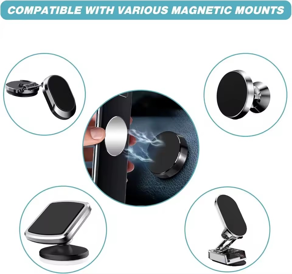 1/50Pcs Magnetic Metal Plate F - Phone Stands 评论和价格