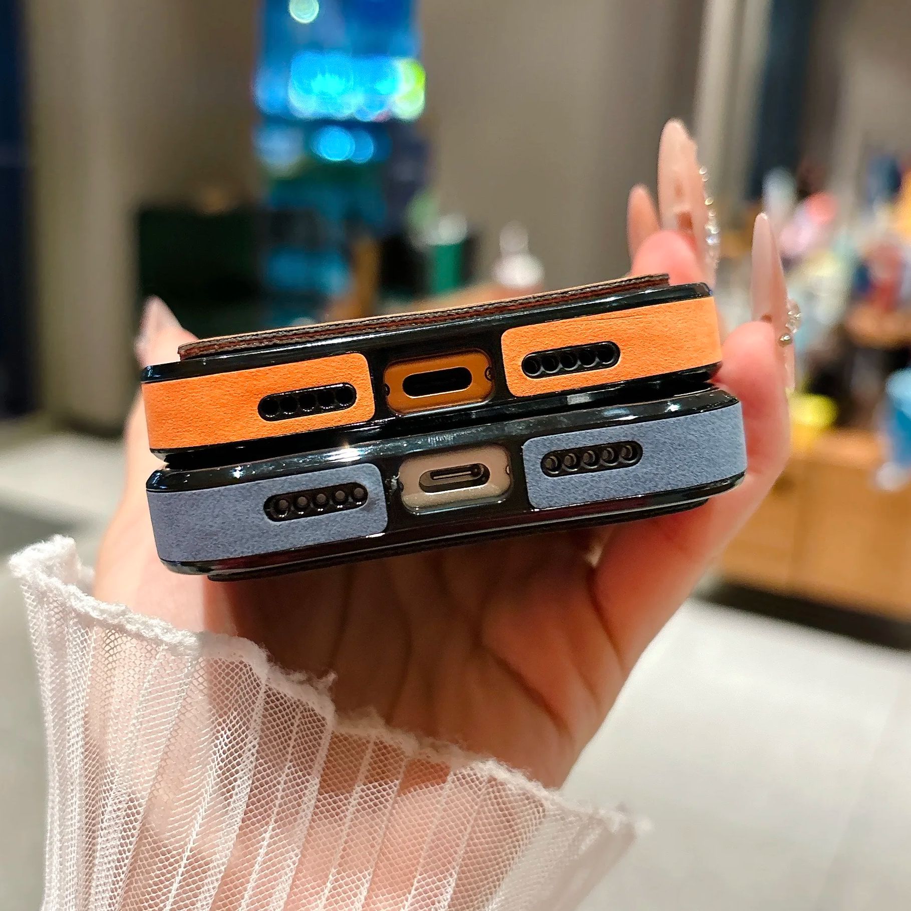 Wallet Card Holder Suede Leath - Leather Wallet Card Holder Phone Cover 评论和价格