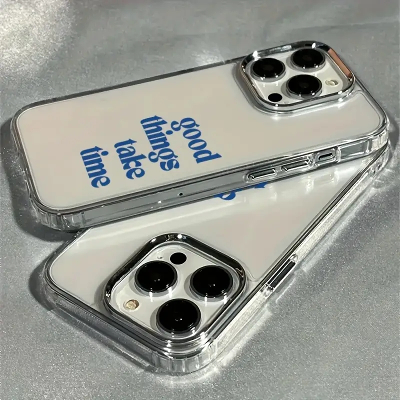 Good Things Take Time Lens Fra - Clear Shockproof Bumper Case 评论和价格