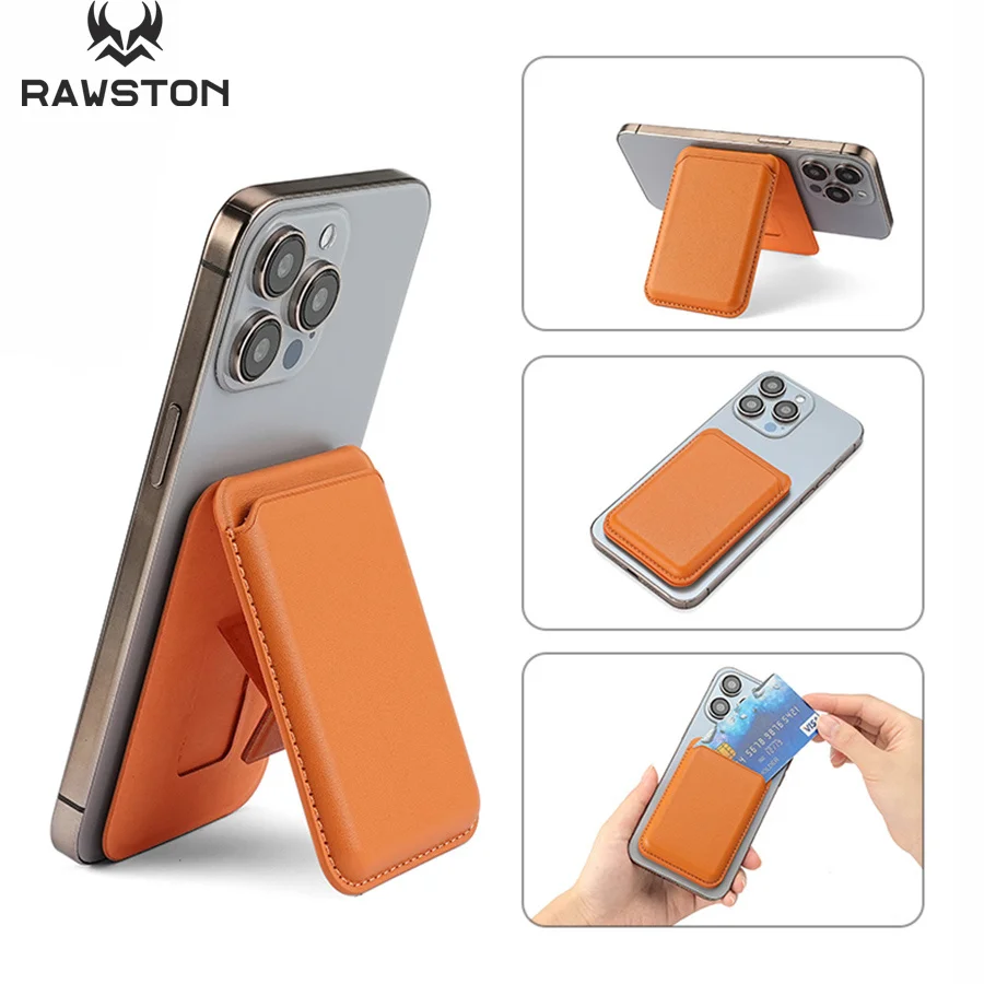 Kickstand Magnetic Leather Wal - Leather Wallet Card Holder Phone Cover 评论和价格