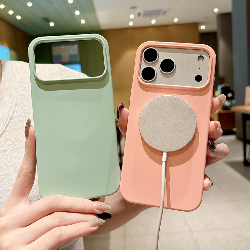 Solid Color Liquid Silicone Ma - Liquid Silicone Magnetic Phone Case 评论和价格