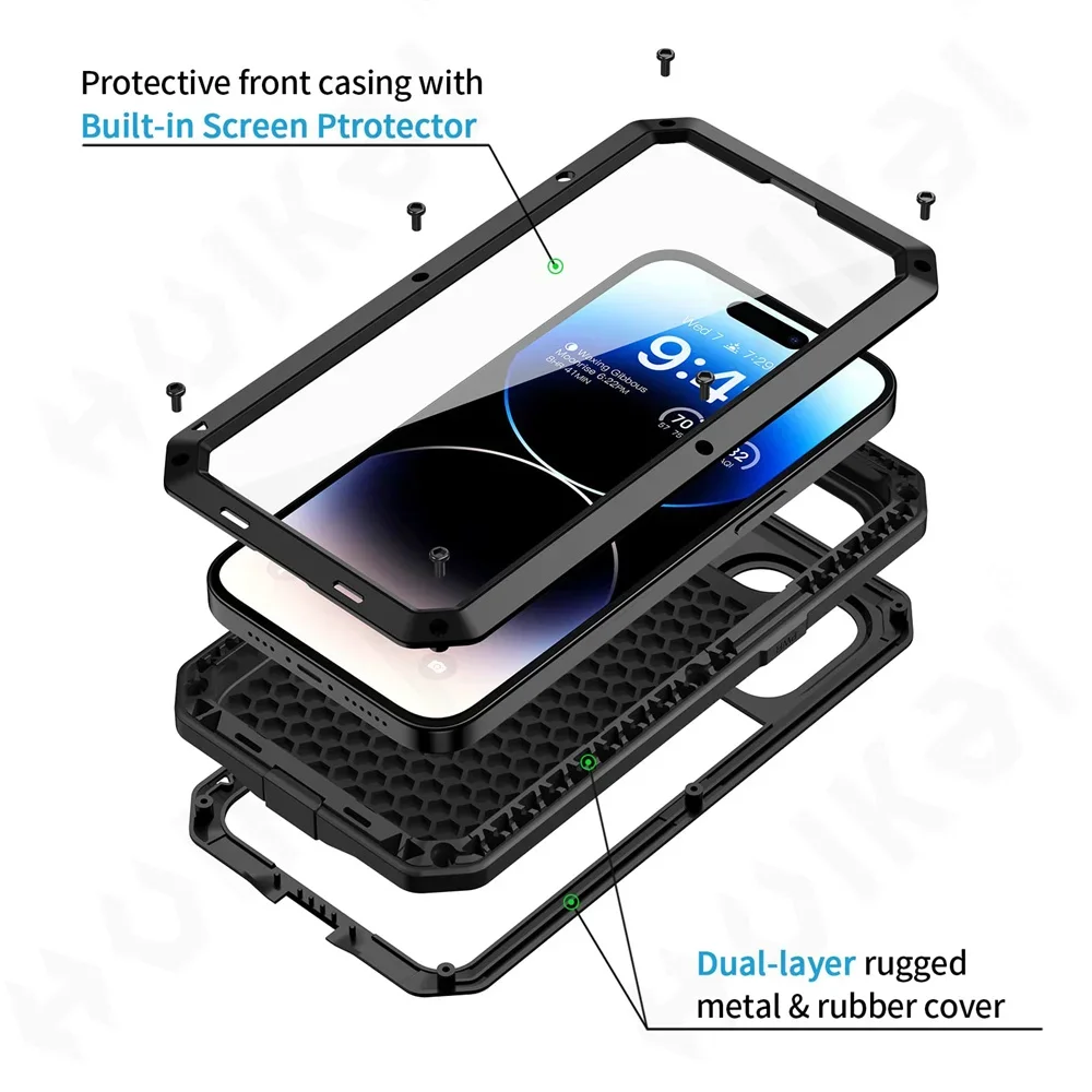 Case For iPhone 16 15 13 12 11 - Heavy Duty 360 Full Body Protective Case 评论和价格