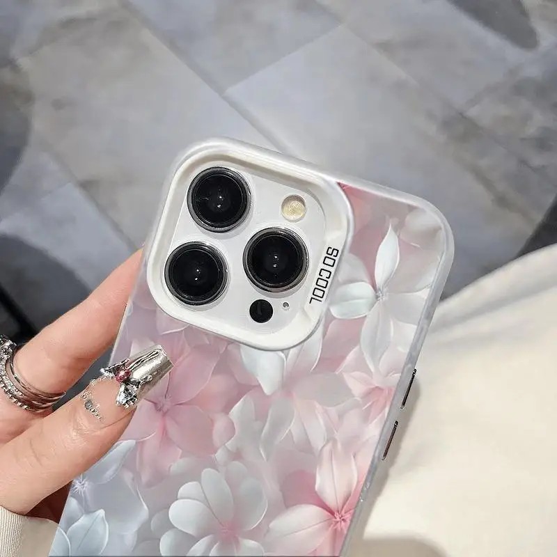 Pink Flower Case for iPhone 15 - Screen Protectors 评论和价格