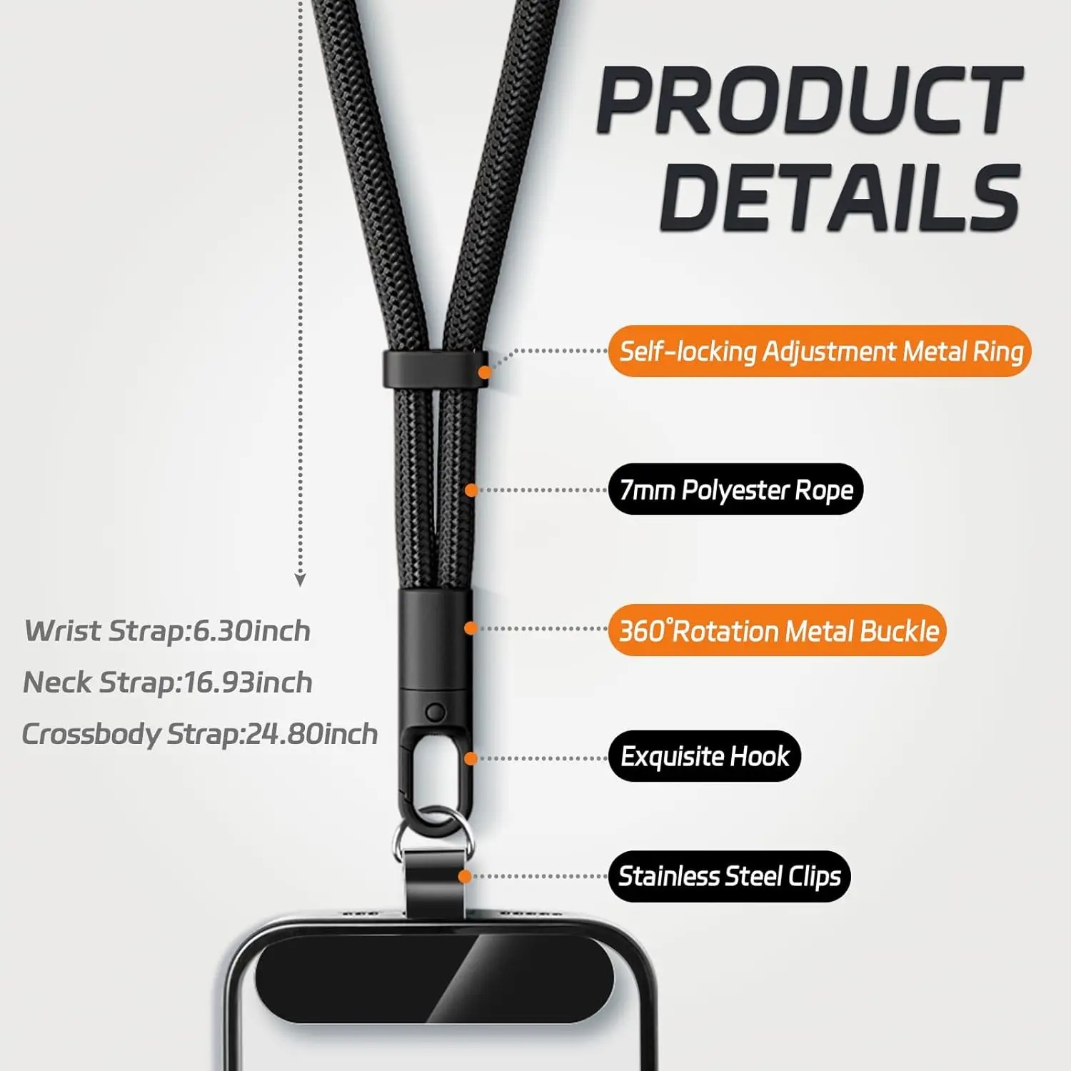 Universal Phone Lanyard with C - Crossbody Lanyard Neck Strap Case 评论和价格