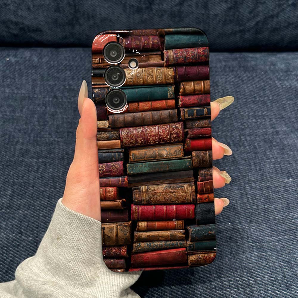 Vintage Pattern Book Stack Pho - Vintage Floral Pattern Soft Case 评论和价格