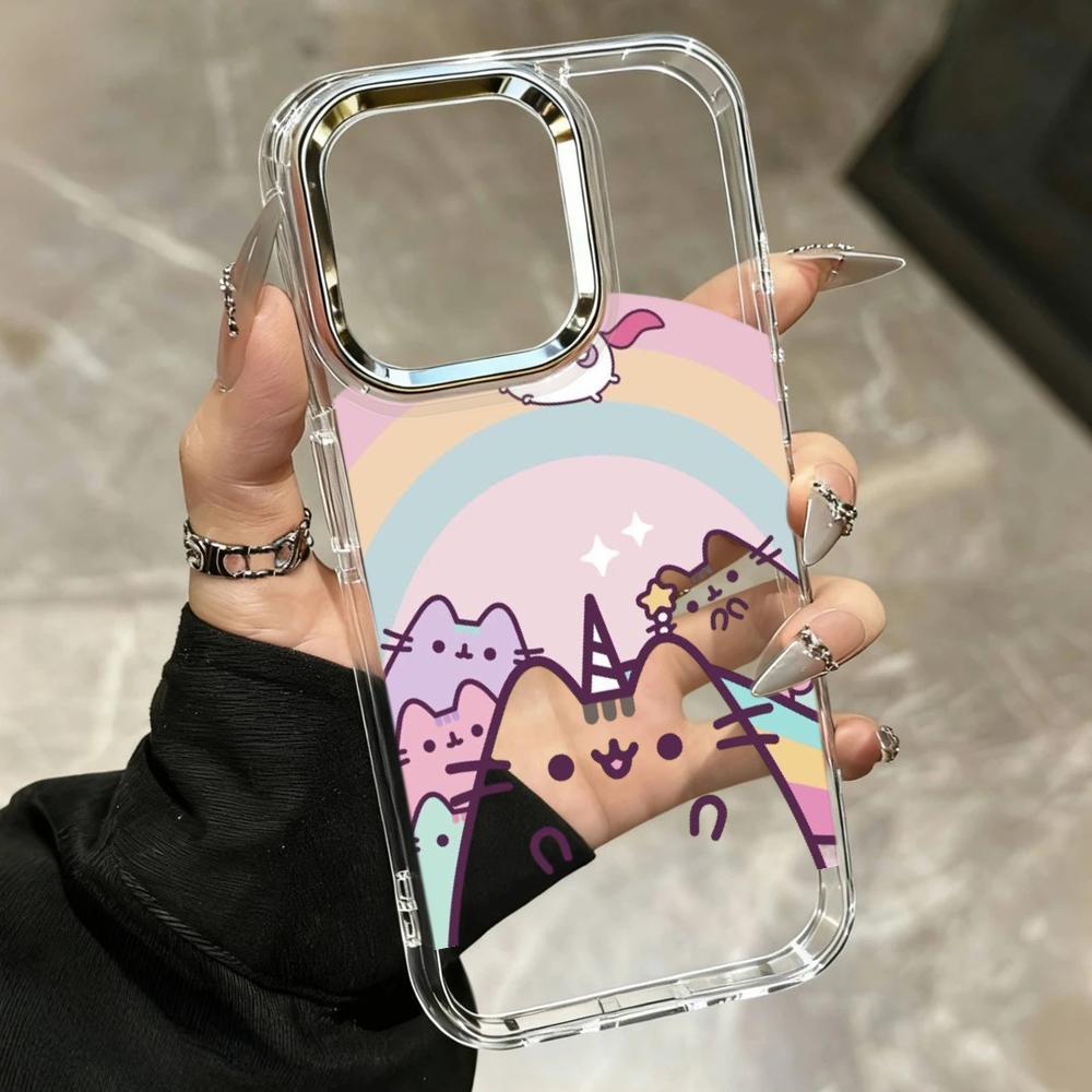 Cartoon Pusheen Cat Matte Tran - Clear Shockproof Bumper Case 评论和价格