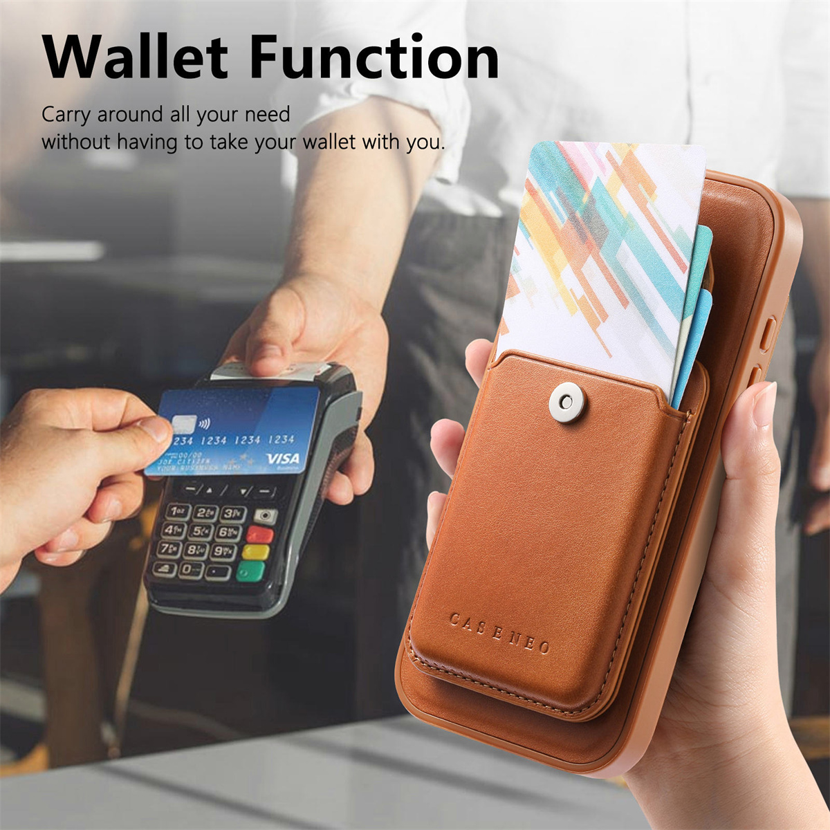 Detachable Magnetic 2 in 1 Lea - Leather Wallet Card Holder Phone Cover 评论和价格