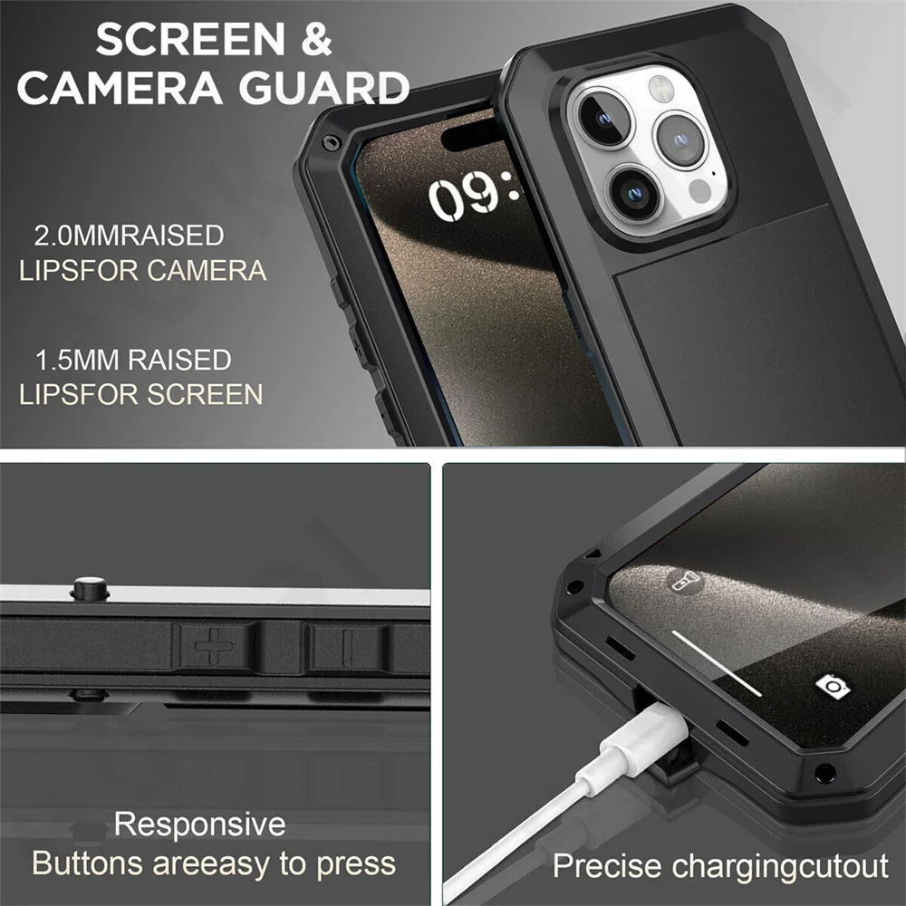 Case For iPhone 17 16 15 14 13 - Heavy Duty 360 Full Body Protective Case 评论和价格