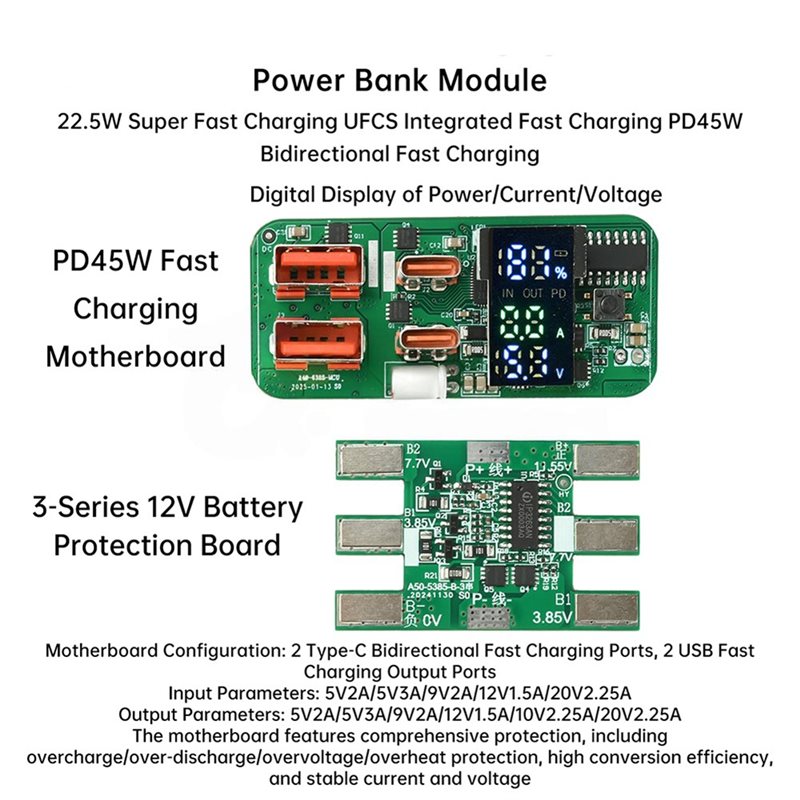 ABKN-DIY Charging Module PD45W - Power Banks 评论和价格