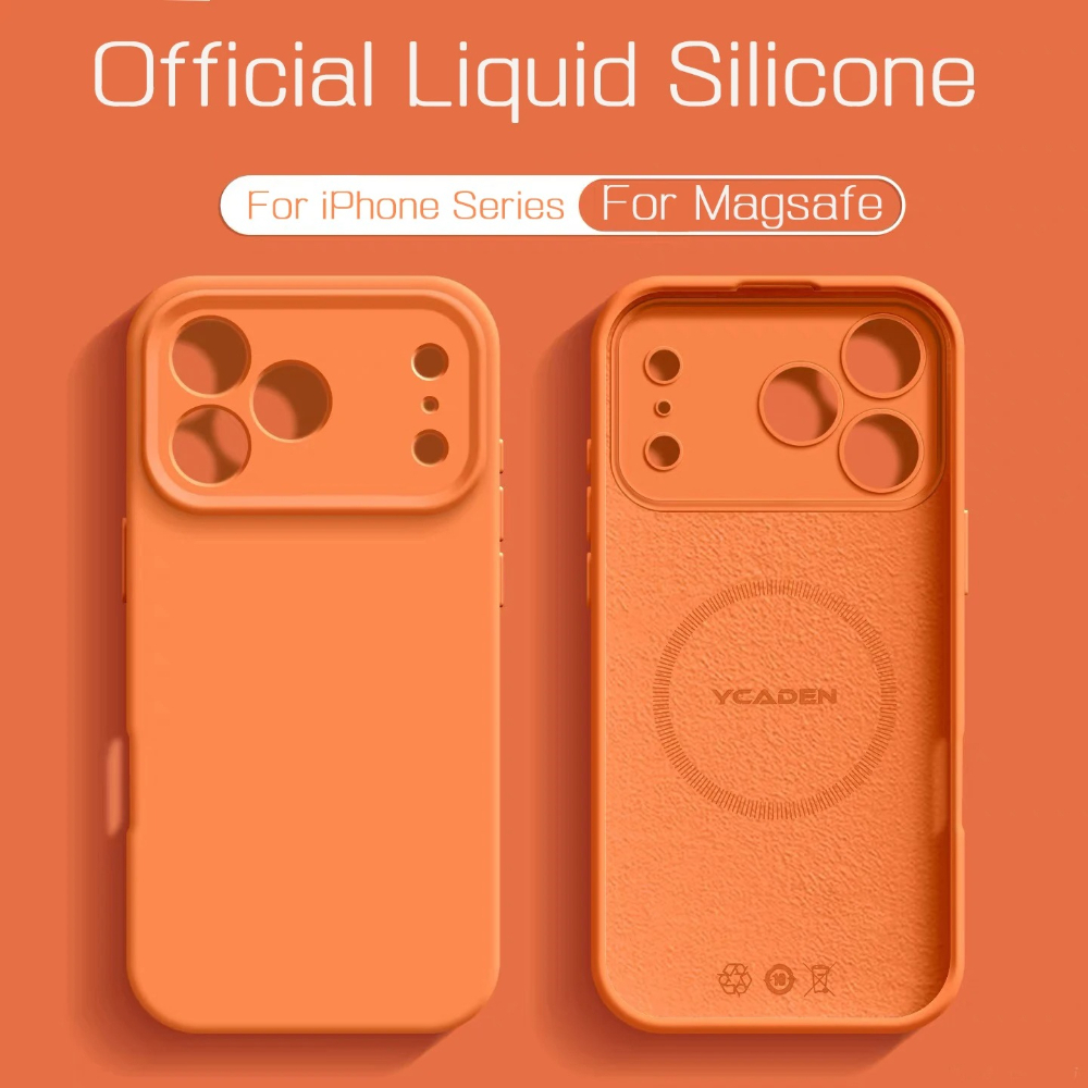 Fashion Macaron Color Skin Fee - Liquid Silicone Magnetic Phone Case 评论和价格