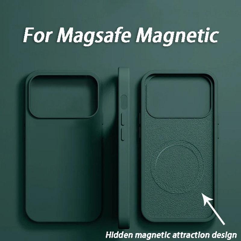 Luxury For Magsafe Wireless Ch - Liquid Silicone Magnetic Phone Case 评论和价格