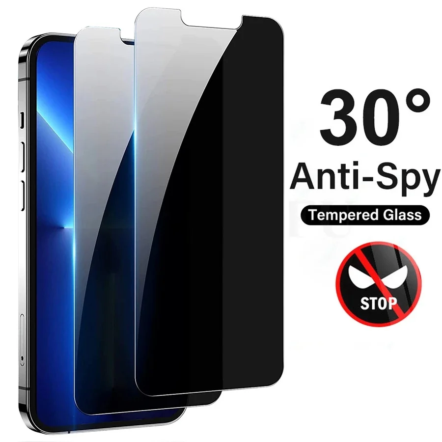 Anti-spy tempered glass screen - Anti Spy Privacy Glass Case 评论和价格